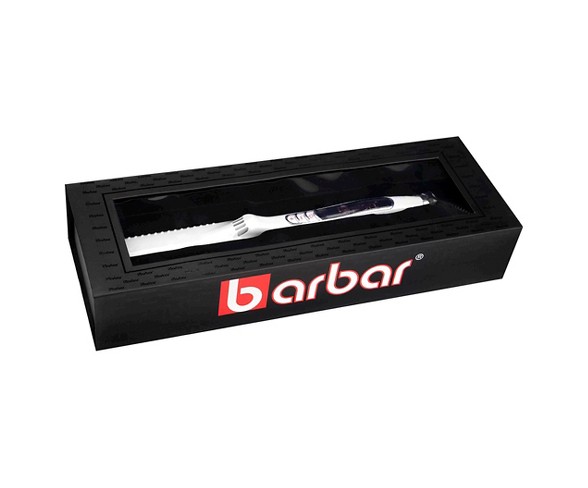 Barbar 2600 Titanium Ionic Flat Iron White 1 1/2"