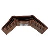 CTM Men's Leather Contrast Stitch Trifold Wallet - 3 of 4