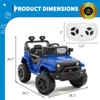 12V Kids Ride on Truck, 3 Speeds Electric Ride on Car with Parent Remote Control, Headlight, Music, Ride on Vehicle Toy for Kids Aged 3-8 - 2 of 4
