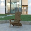 Emma and Oliver All-Weather Poly Resin Folding Adirondack Chair - Patio Chair - 2 of 4