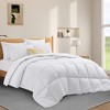 Peace Nest Lightweight White Goose Feather Down Duvet Comforter with 100% Cotton Fabric, Twin - 2 of 4