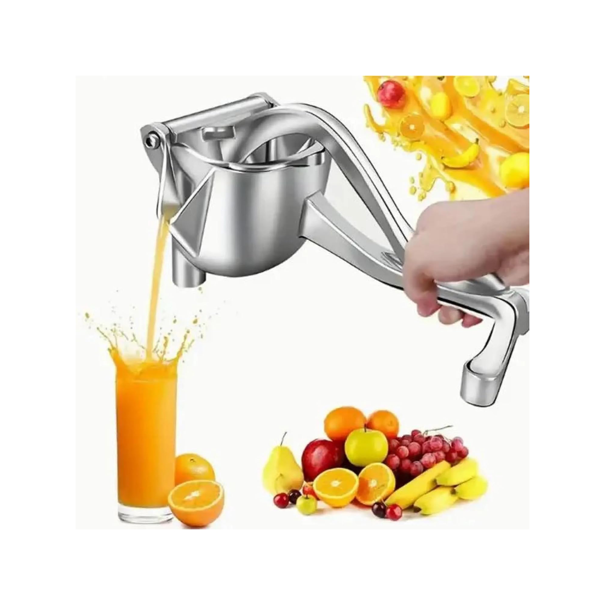 Heavy Duty Hand Juicer, Manual Juicer, Hand Press Juicer, Juicer Handheld, Metal Alloy Lemon Squeezer for Orange, Citrus & Fresh Fruit