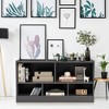 Tangkula Kids 5-Cube Storage Cabinet 2-Shelf Wood Bookcase Organizer Grey - 3 of 4