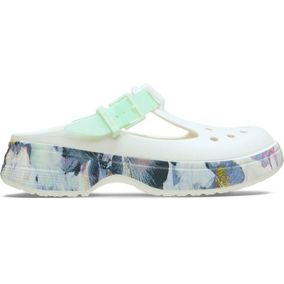 Crocs Womens Classic Mary Jane Flats Adjustable Clogs