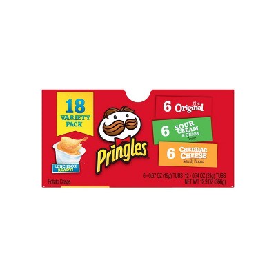 Pringles Snack Stacks Variety Pack Potato Crisps, Chips - 12.9oz/18ct ...