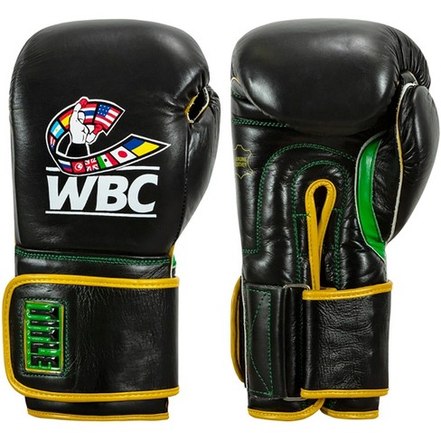 Title Boxing WBC Hook and Loop Bag Gloves - 12 oz. - Black/Green