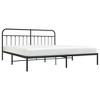 vidaXL Metal Bed Frame with Headboard Black 76 in.x79.9 in. King - 3 of 4