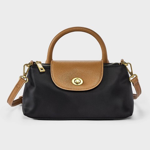 Сумки A New Day Elongated Nylon Top Handle Crossbody - A New Day™ Black