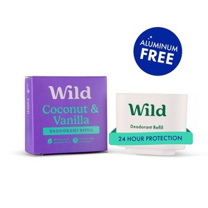 Wild Cosmetics - Coconut & Vanilla - Aluminum Free Deodorant Refill - 1.4oz - 1 of 4