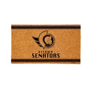 Evergreen Ottawa Senators Logo Natural Coir 28 x 16 Inches Indoor Outdoor Doormat - 1 of 4