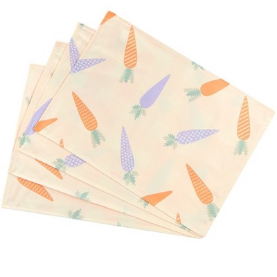 The Lakeside Collection Carrots Set of 4 Placemats and Runner - Set of 4 Placemats