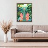 Stupell Industries Monkey Forest Stairs to Temple Floating Frame Canvas Art, Brown, 25" x 31" - 3 of 4