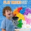 Strictly Briks Classic Flat Bricks Starter Kit, 12 Colors, 144 Pieces, 2x4 Inches, 100% Compatible with All Major Brick Brands - 2 of 4