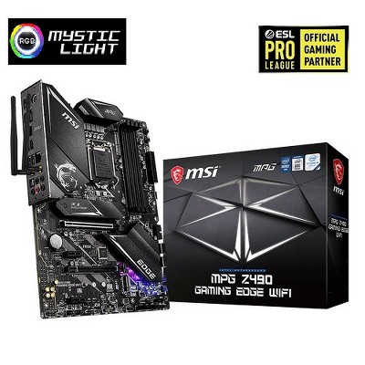 MSI MPG Z490 Gaming Edge WiFi Gaming Motherboard - Intel Z490 Chipset - LGA 1200 Socket - 4 x DIMM Memory Slots - 15 x USB Ports