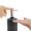 Unique Bargains Cylinder Texture Soap Dispenser 1 Pc - 3 of 4