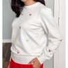Women's Cross-stitch Heart Pullover Sweater - Fate - 3 of 3