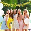 KatchOn Gold Glitter Happy Engagement Banner - 10 Feet, No DIY | Engagement Decor, Bachelorette Party Decorations - 3 of 4