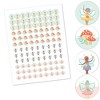 Big Dot of Happiness Let's Be Fairies - Fairy Garden Birthday Party Round Candy Sticker Favors - Labels Fits Chocolate Candy (1 sheet of 108) - 2 of 4