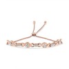 Silver Channel Set Diamond Accent Twist Bolo Bracelet - 2 of 4