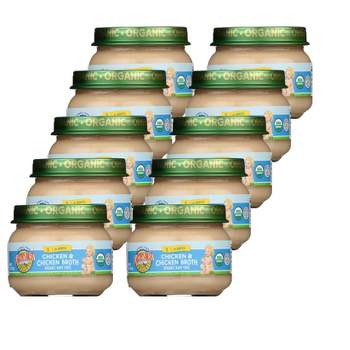 Earth's Best Organic Chicken and Chicken Broth Baby Food 4+ Months - Case of 10/2.5 oz