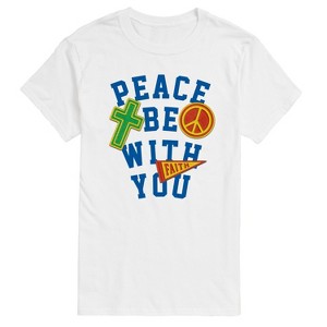 Men's - Instant Message - Peace Be With You Short Sleeve Graphic T-Shirt - 1 of 4