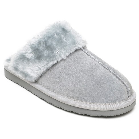 Minnetonka Women s Chesney Slide Slipper 40884 Ice Grey 6. Target