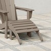 WestinTrends All-Weather Outdoor Patio Poly Adirondack Ottoman Footrest - 2 of 4