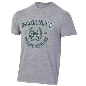 NCAA Hawaii Rainbow Warriors Men's Gray Triblend T-Shirt