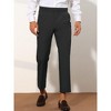Lars Amadeus Men's Slim Fit Pleated Front Solid Business Dress Pants - 2 of 4