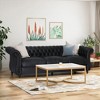 NicBex 84.5"Modular Sofa Couch with Tufted Button Back Modern Suede Fabric 3 Seater Couch with Soft Cushion for Living Room,Apartment - 2 of 4