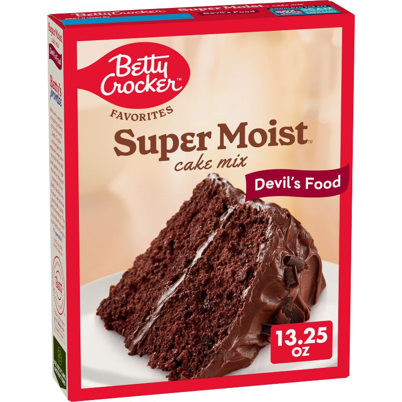 Betty Crocker Devils Food Super Moist Cake Mix - 13.25oz, 1 of 10