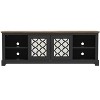 Galano Heron 68.2 in. 2 Door TV Stand Fits TV's up to 75 in. in Dusty Gray Oak, Black, Ivory with Knotty Oak, Black with Knotty Oak - 2 of 4