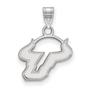 Black Bow Jewelry 10k White Gold South Florida Bulls NCAA Small Pendant - 1 of 3