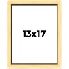 PosterPalooza | Simple Gold Picture Frame - UV Acrylic, Foam Board Backing, Hanging Hardware - 2 of 4