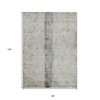 Taupe Beige And Gray Abstract Washable Indoor Outdoor Area Rug - 3 of 4