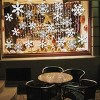 5 Sheets 135 Pcs White Snowflake Window Clings, Reusable Static Decals for Christmas Winter Holiday Home Office Party Glass Decor - 4 of 4