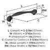 Amerock Fairfield 3-3/4 Inch Cabinet or Furniture Pull - 3 of 4