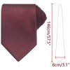 INSPIRE CHIC Men's Solid Color Classic Textured Neck Ties for Formal - 2 of 4