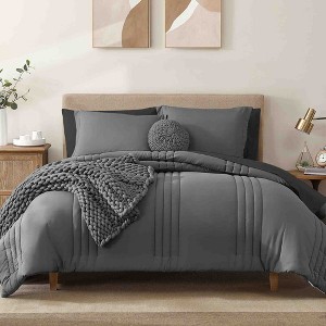 BAGOKIE 7 Pieces Bed in a Bag Comforter Set for All Season - 1 of 4