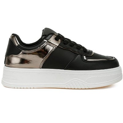 Женские кроссовки London Rag Womens Scouts Metallic Paneling Platform Sneakers 7 — фото 2