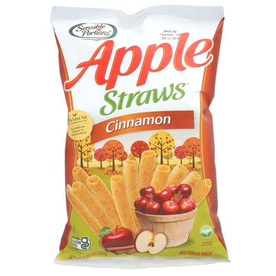 Sensible Portions, Apple Straws, Cinnamon, 4.25 oz
