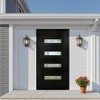 36 x 80 Fiberglass Entry Door with Brickmould, Frosted Glass - Contemporary Style for Home's Front Entrance - 2 of 4