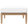 Modway Clearwater Outdoor Ottoman – Solid Teak Wood Patio Footrest with Slatted Top and Weather-Resistant Design - 3 of 4