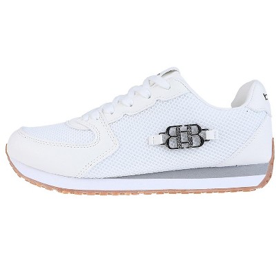 Женские кроссовки Bebe Women's Fashion Sneakers - Casual Athletic Shoes with Multi-Material Upper and Dual Laces, White, 7 — фото 3
