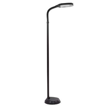 Lavish 5' Home LED Sunlight Floor Touch Lamp with Dimmer Switch - Black