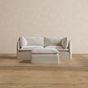 Anabei Modular Washable 2-Seater Sofa + Ottoman | Deluxe+ Seat & Cloud Pillow - 1 of 4