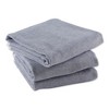 Design Imports  Terry Solid Chambray Dishtowel Set 3 Piece, 18X28", French Blue - 3 of 4