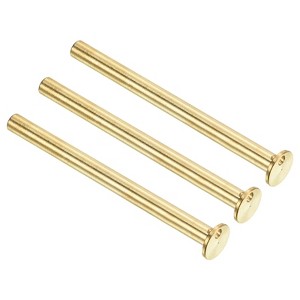Unique Bargains Golf Club Sports Brass Tip Weights Plug Insert Copper 3 Pcs - 1 of 4