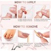 Hachikiko Amber Sunset Press-On Nails - Nature-Inspired Gradient & Speckled False Nails for Fashionable Elegance - 3 of 4