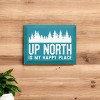 Slickblue Rustic Pine Wood Sign, "Up North Is My Happy Place", Multiple Colors, 9x12 Hanging Plaque - 3 of 3